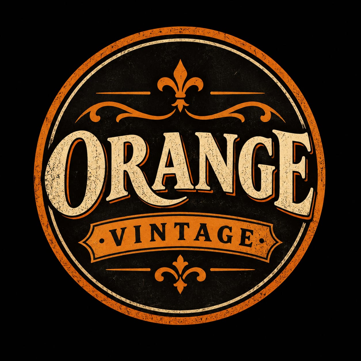 orange vintage 